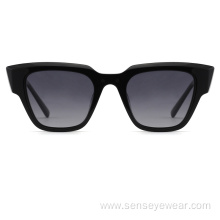 Women UV400 Bevel Polarized Shades Acetate Sunglasses